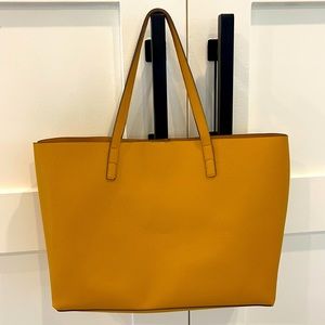 MANGO Mustard Yellow Tote Bag